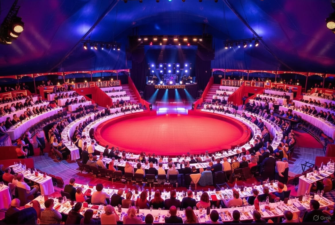 Réveillon au Cirque Arlette Gruss - Dîner spectacle sous le chapiteau à Bordeaux