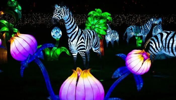 L'Odyssée Lumineuse au Parc Bordelais – Lanternes et aurores boréales