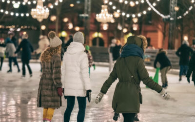 La patinoire de Noël à Bordeaux (Allées de Tourny)