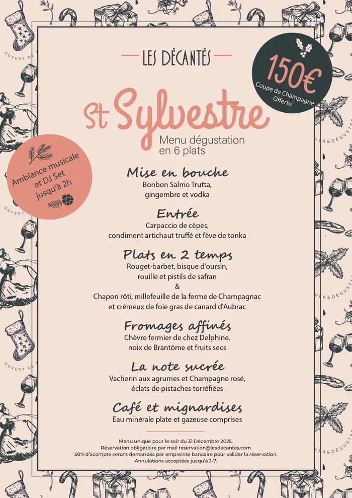 Réveillon aux Décantés - Bar à vins festif à Bordeaux