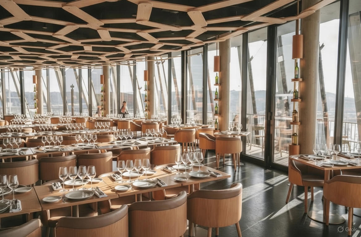Réveillon à La Cité du Vin - Restaurant Le 7 avec vue panoramique sur Bordeaux