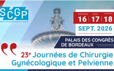 23e Congrès SCGP 16 au 18 septembre 2026 à Bordeaux