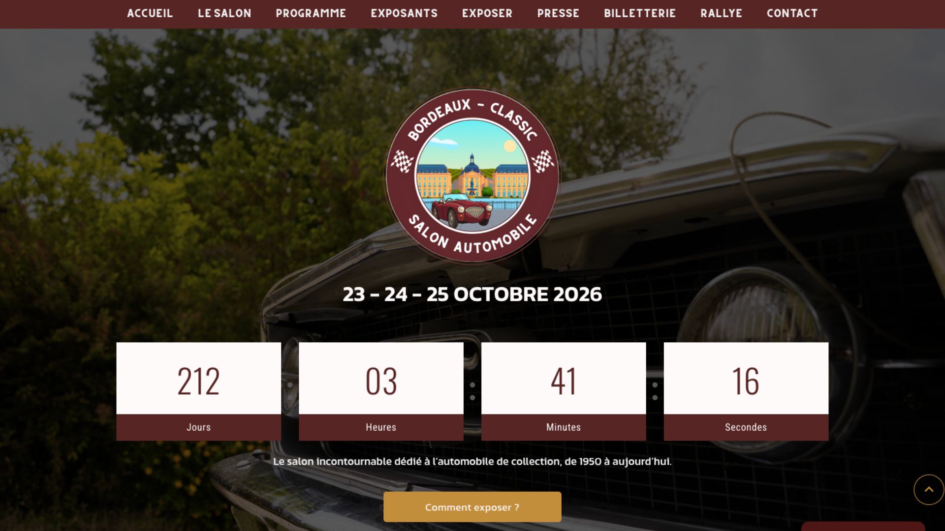 Bordeaux Classic 2026 - Salon Automobile de Collection