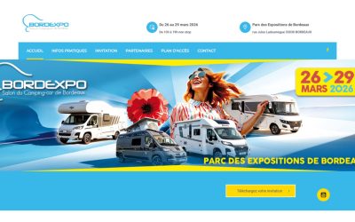 Bordexpo 26 au dimanche 29 mars 2026 à Bordeaux : Le Salon du Camping-Car, Van et Fourgon