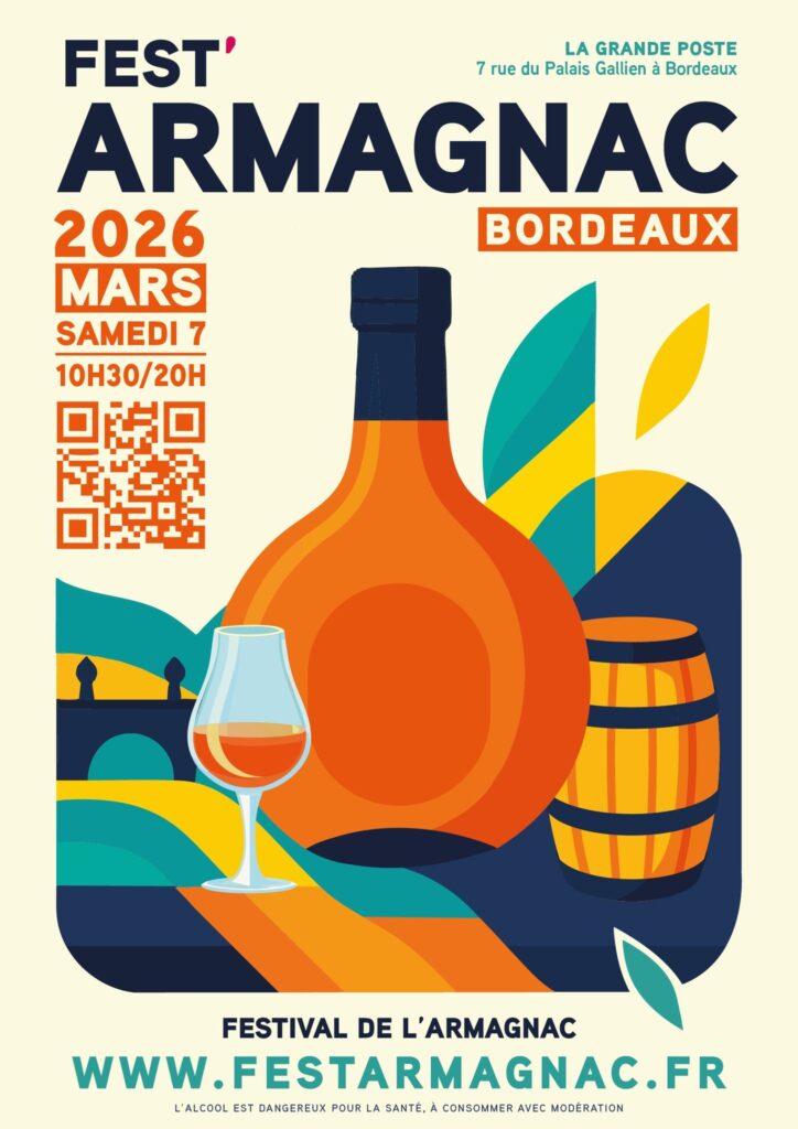 Dégustation d'armagnac millésimé au Fest'Armagnac 2026 à La Grande Poste Bordeaux