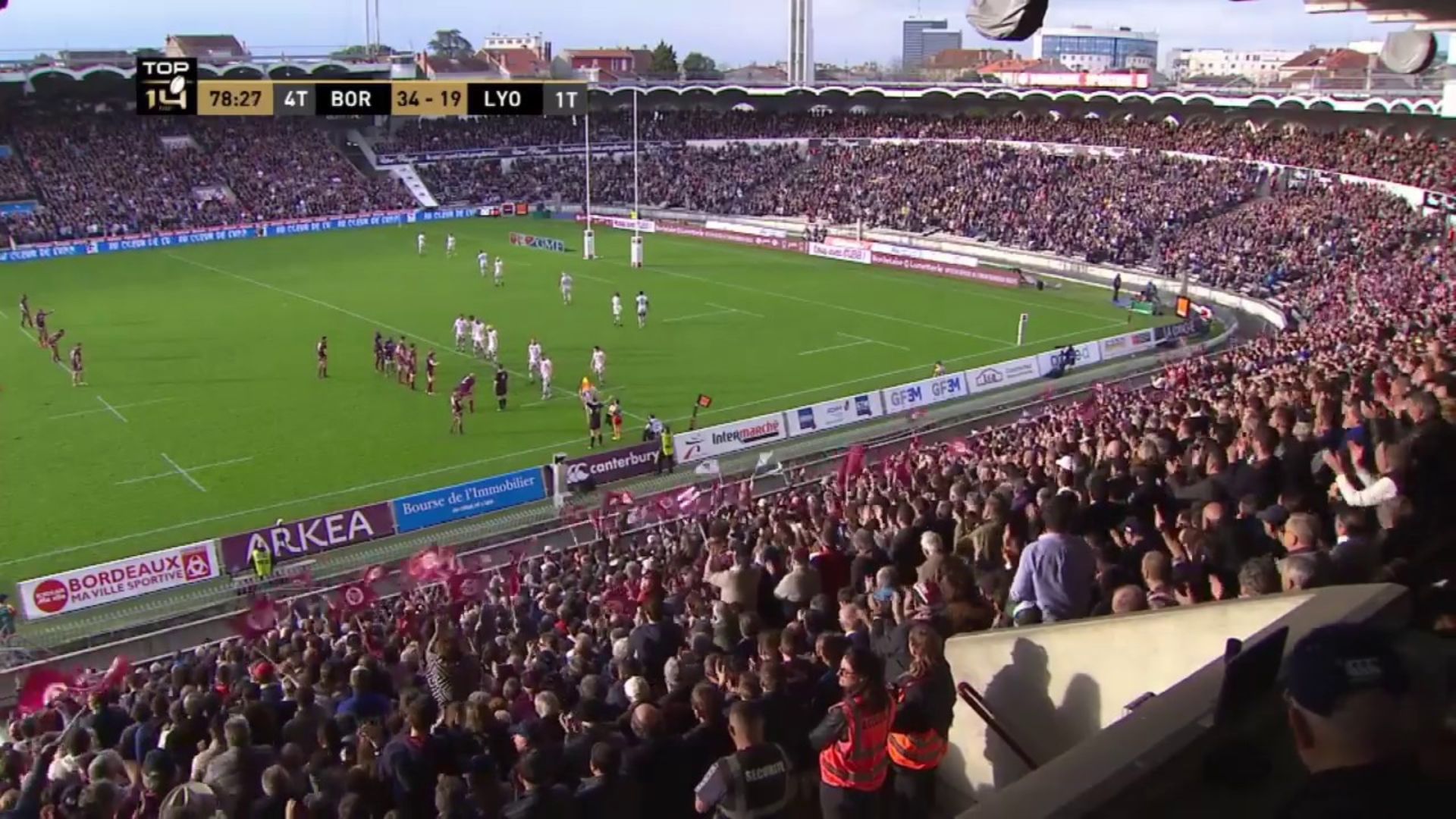 Taxi Match Rugby Stade Chaban-Delmas Bordeaux - GoChauffeur